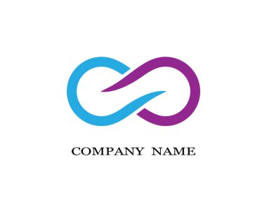 Sonsuz logo şablonu vektör resimleme tasarımı