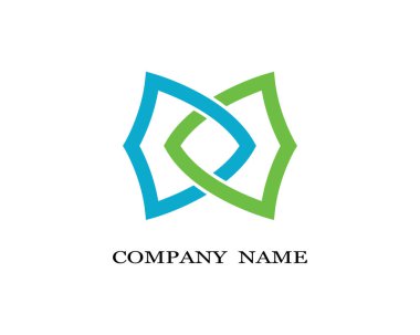 Kurumsal logo şablon vektör illüstrasyon tasarımı