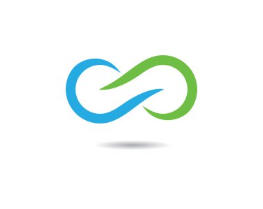 Sonsuz logo şablonu vektör resimleme tasarımı