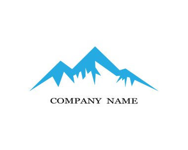 Dağ Logosu şablon vektör illüstrasyon tasarımı