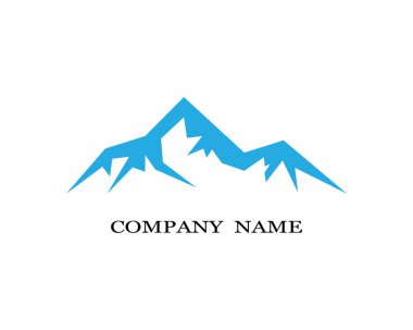 Dağ Logosu şablon vektör illüstrasyon tasarımı