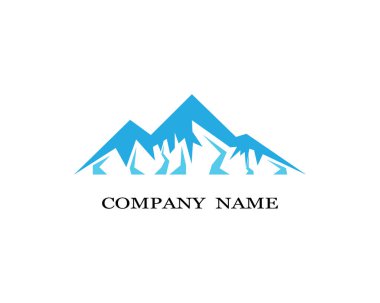 Dağ Logosu şablon vektör illüstrasyon tasarımı