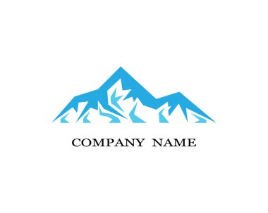 Dağ Logosu şablon vektör illüstrasyon tasarımı