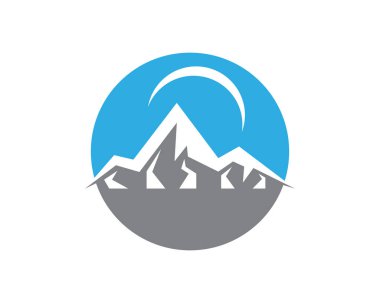 Dağ Logosu şablon vektör illüstrasyon tasarımı