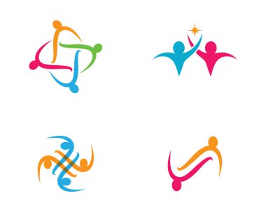 Evlat edinme ve toplumsal bakım logosu vektör resmetme tasarımı