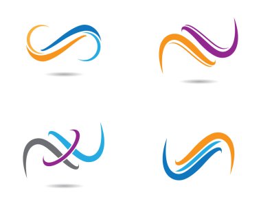 Sonsuz logo şablonu vektör resimleme tasarımı