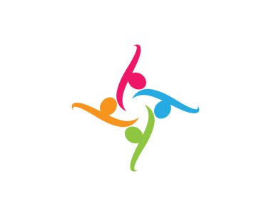 Evlat edinme ve toplumsal bakım logosu vektör resmetme tasarımı