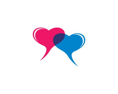 Konuşma balonu logo şablonu vektör resmetme tasarımı