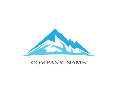 Dağ Logosu şablon vektör illüstrasyon tasarımı