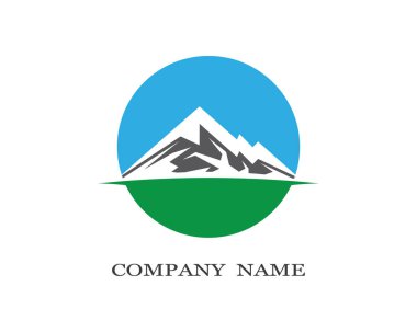 Dağ Logosu şablon vektör illüstrasyon tasarımı