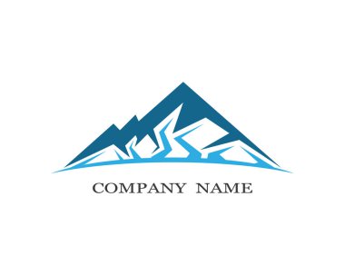 Dağ Logosu şablon vektör illüstrasyon tasarımı