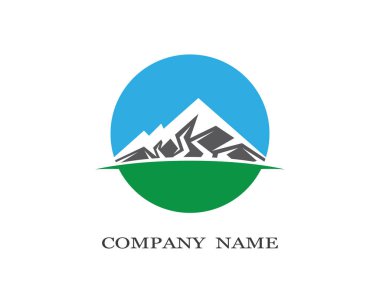Dağ Logosu şablon vektör illüstrasyon tasarımı