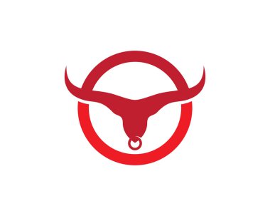 Boğa logo şablonu vektör resimleme tasarımı