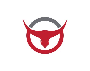 Boğa logo şablonu vektör resimleme tasarımı