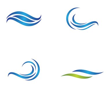 Su Dalgası logo vektör illüstrasyon tasarımı