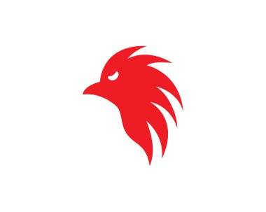 Rooster logo şablon vektör resimleme