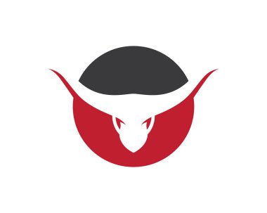 Boğa logo şablonu vektör resimleme tasarımı