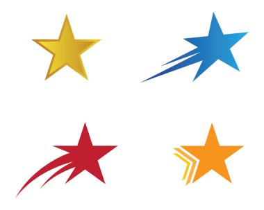 Yıldız Logosu Şablonu vektör illüstrasyon tasarımı