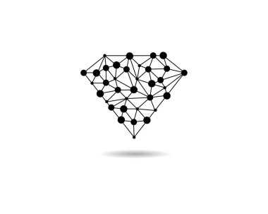 Diamond Logo Şablonu vektör çizimi tasarımı