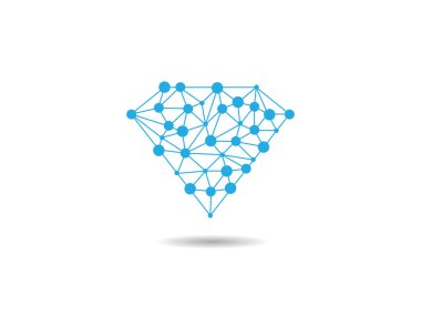 Diamond Logo Şablonu vektör çizimi tasarımı
