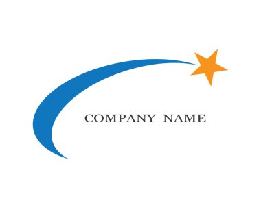 Yıldız Logosu Şablonu vektör illüstrasyon tasarımı