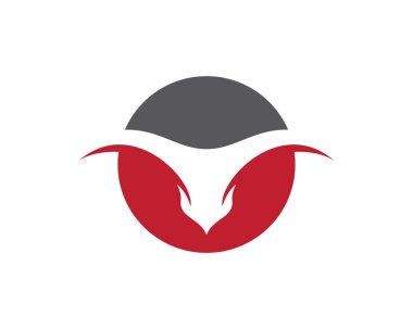 Boğa logo şablonu vektör resimleme tasarımı