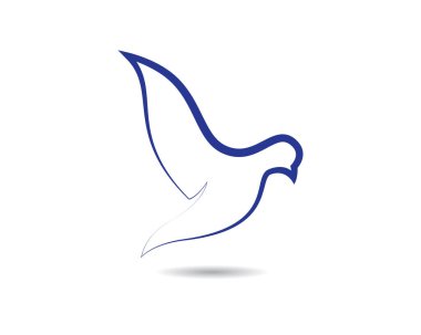 Dove Logo Şablonu vektör resimleme tasarımı