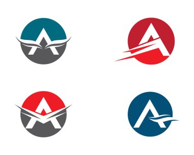 Bir harf logo vektör illüstrasyon tasarımı