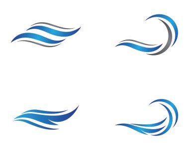 Su Dalgası logo vektör illüstrasyon tasarımı