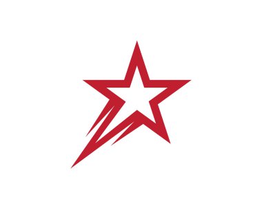 Yıldız Logosu Şablonu vektör illüstrasyon tasarımı