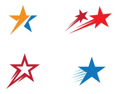 Yıldız Logosu Şablonu vektör illüstrasyon tasarımı