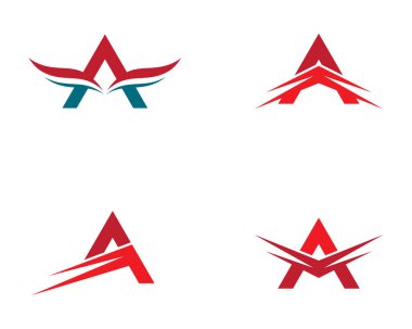 Bir harf logo vektör illüstrasyon tasarımı