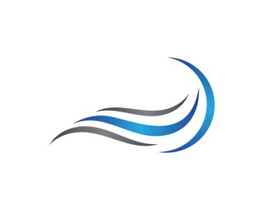 Su Dalgası logo vektör illüstrasyon tasarımı