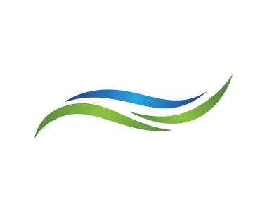 Su Dalgası logo vektör illüstrasyon tasarımı