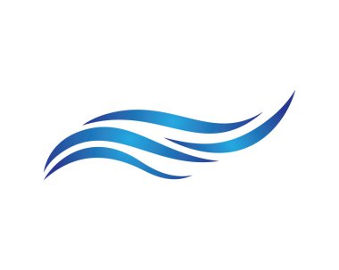 Su Dalgası logo vektör illüstrasyon tasarımı