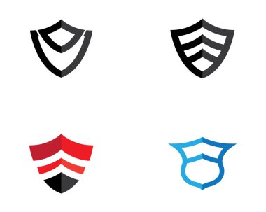 Kalkan logo şablonu vektör resimleme tasarımı