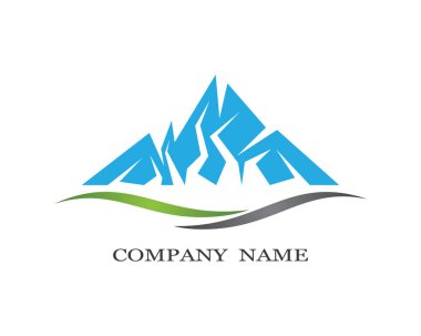 Dağ Logosu şablon vektör illüstrasyon tasarımı