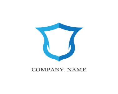 Kalkan logo şablonu vektör resimleme tasarımı