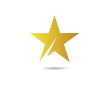 Yıldız Logosu Şablonu vektör illüstrasyon tasarımı