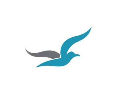 Martı logo şablonu vektör resimleme tasarımı
