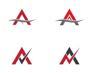 Bir harf logo vektör illüstrasyon tasarımı