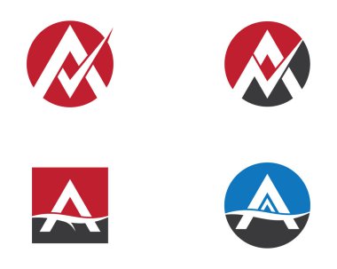 Bir harf logo vektör illüstrasyon tasarımı