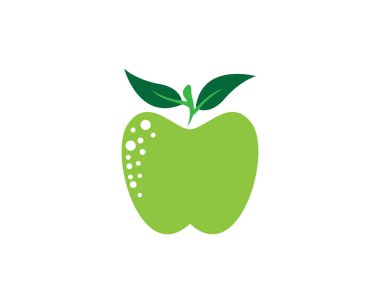 Apple logo şablon vektör resimleme tasarımı