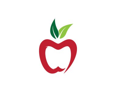 Apple logo şablon vektör resimleme tasarımı