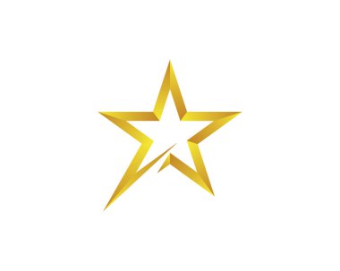 Yıldız Logosu Şablonu vektör illüstrasyon tasarımı