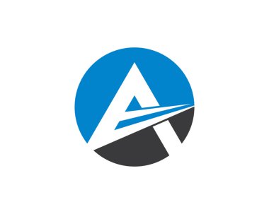 Bir harf logo vektör illüstrasyon tasarımı