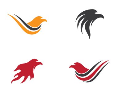 Kartal logo şablon vektör simgesi