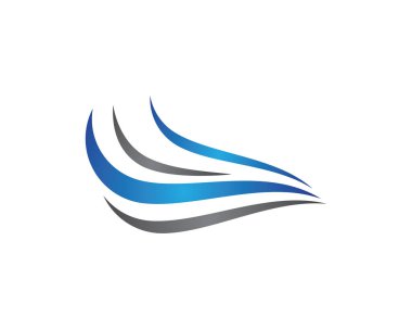 Su Dalgası logo vektör illüstrasyon tasarımı