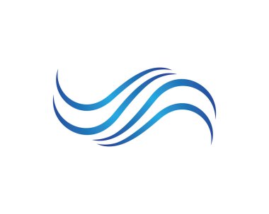 Su Dalgası logo vektör illüstrasyon tasarımı