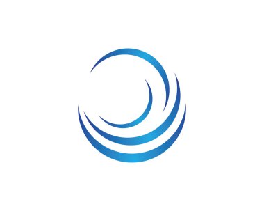 Su Dalgası logo vektör illüstrasyon tasarımı